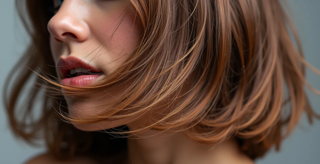 Verschiedene Styling-Möglichkeiten während der Bob-Übergangsphase