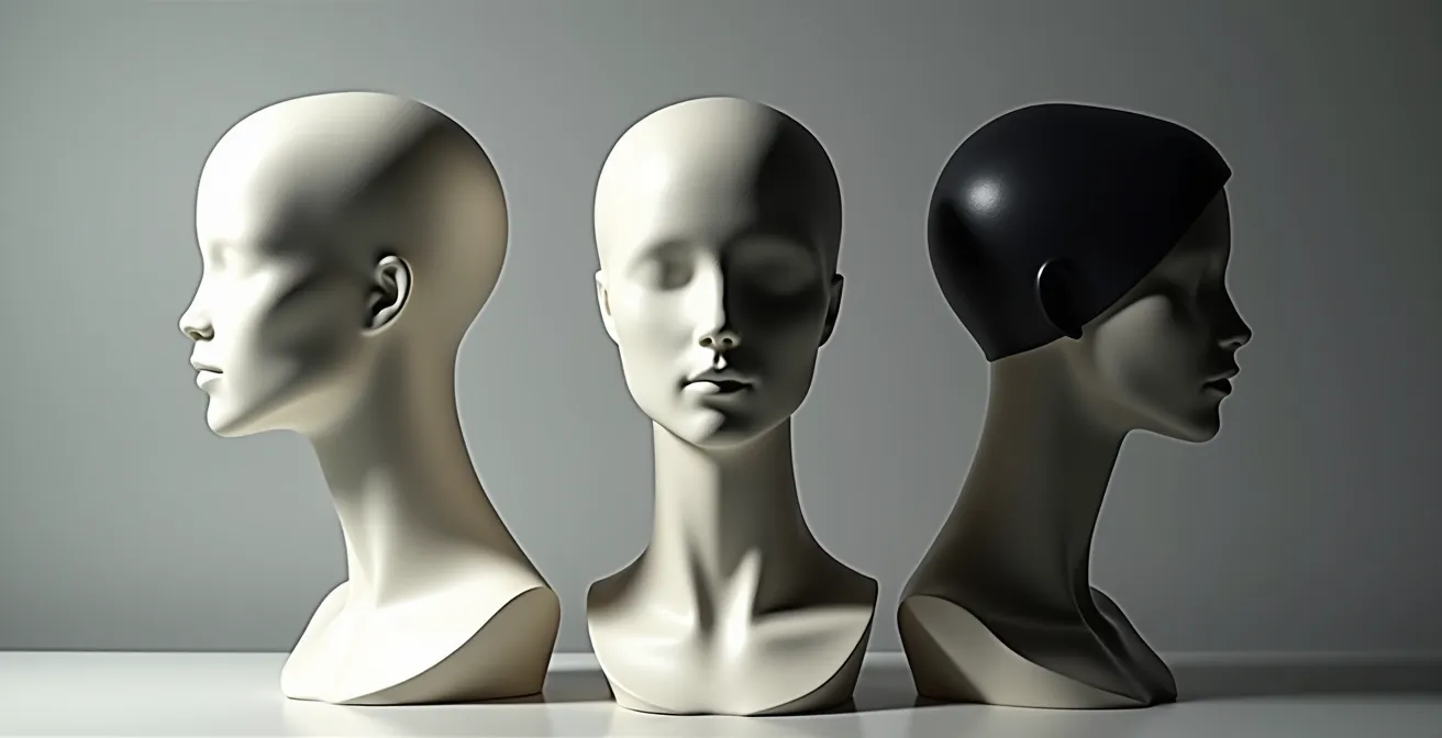 Verschiedene Gesichtsformen und passende Haarschnitte im Vergleich